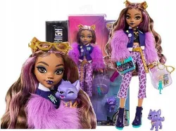 Лялька Клодін Вовк з Monster High + аксесуари + улюбленець Crescent, 65 пар