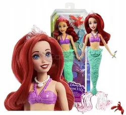 РУСАЛОНКА АРІЕЛЬ лялька русалка + краб Себастьян + аксесуари HLW35