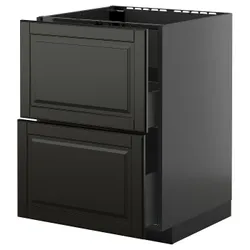 IKEA METOD / KNIVSHULT(495.890.55) Стоячий кабінет Pł/Okap Zint. з поштових листів, Чорна Чорна
