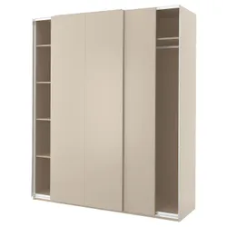 IKEA PAX / HASVIK(895.681.93) комбінований гардероб, сіро-бежевий/сіро-бежевий