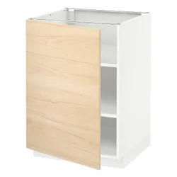 IKEA METOD (294.604.40) шафа ст/пол, білий / Askersund світлий попелястий малюнок
