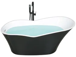 Окремо стояча ванна 170 х 80 см чорна DULCINA