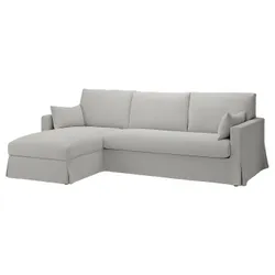 IKEA HYLTARP(695.150.25) 3-місний диван з шезлонгом лівий, Талміра білий/чорний