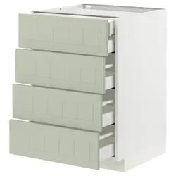 IKEA METOD / MAXIMERA(894.876.15) sat stj 4fr/2n/3śr su, білий/Stensund світло-зелений