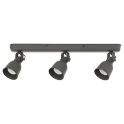 IKEA HEKTAR (502.974.85) софіт Стельовий, 3 відбивача, темно-сірий