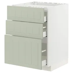 IKEA METOD / MAXIMERA(394.862.27) shah st fri/3fr/3sch, білий/Stensund світло-зелений