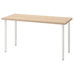 IKEA LAGKAPTEN / OLOV(494.172.57) письмовий стіл, ефект білого дуба / білий