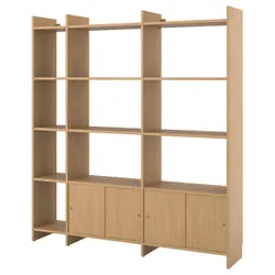 IKEA LÅDMAKARE(395.666.72) поєднання з розсувними дверима, 11 полиць/іміта. дуб