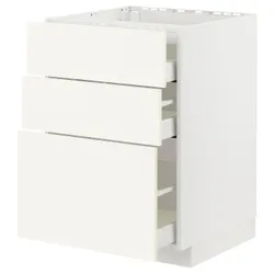 IKEA METOD / MAXIMERA(195.072.02) shah st fri/3fr/3sch, білий/Вальстена білий