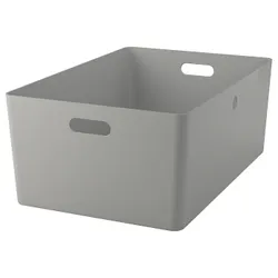 IKEA KUGGIS(405.991.53) контейнер, світло -сірий