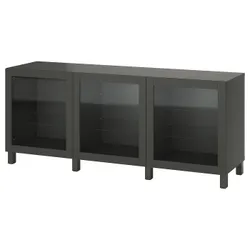 IKEA BESTÅ(895.080.76) комбінація з дверима, темно-сірий/Sindvik/Stubbarp темно-сірий