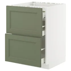 IKEA METOD / MAXIMERA(395.182.71) Sza st pl/2fr/3szu, Biały/axstad gria -green