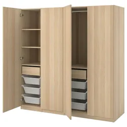 IKEA PAX / FORSAND(294.187.19) комбінований гардероб, білий морений дуб