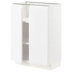 IKEA METOD (894.614.70) stj шафа / полиці / 2 двер, білий / Voxtorp матовий білий