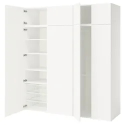 IKEA PLATSA(495.866.84) гардероб 8 дверей, Білий/Фоннес Білий