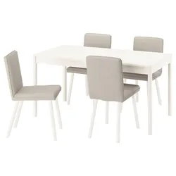 IKEA TONSTAD / TONSTAD(995.966.47) Стіл та 4 стільці, вершки/Fridtuna Light Beige Cream