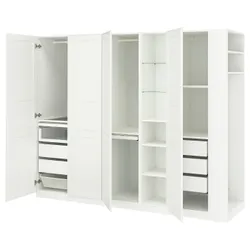 IKEA PAX / TYSSEDAL(396.237.57) комбінований гардероб, білий білий/білий