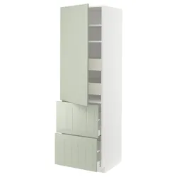 IKEA METOD / MAXIMERA(294.868.31) в s з половиною/4 шухляди/дверцята/2 фр, білий/Stensund світло-зелений