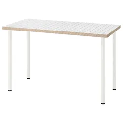 IKEA LAGKAPTEN / ADILS(495.084.03) письмовий стіл, білий антрацит/білий