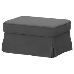IKEA EKTORP(596.117.39) підніжка з місцем для зберігання, Таллміра середньо-сіра