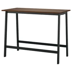 IKEA MITTZON(195.330.41) Конференц-стіл, шпон горіха/чорний