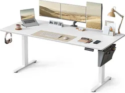 Стіл SONGMICS з електричним регулюванням висоти, 180 x 80 x (72-120) см, столик для сидіння та стояння, 4 функції пам’яті висоти,