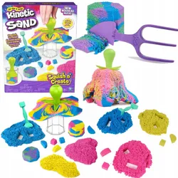 НАБІР KINETIC SAND SQUISH N'CREATE CRUSH AND CREATE + АКСЕСУАРИ 382 G
