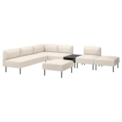 IKEA LILLEHEM(295.534.82) 6-OS-диван-модуль з таблицею, Вісл/бежевий метал