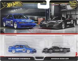 АВТОМОБІЛЬ HOT WHEELS PREMIUM CULTURE, комплект із 2 шт., Nissan Primera '94 року/Nissan R390 GT1 HRR74