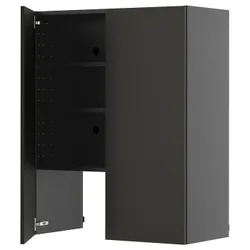 IKEA METOD(895.879.31) Капот -up шафа з полицею/дверима, Чарнозарій/Ніккебо матовий антрацит