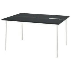 IKEA MITTZON(895.911.55) стіл конференції, Чорно -чорний білий забарвлений