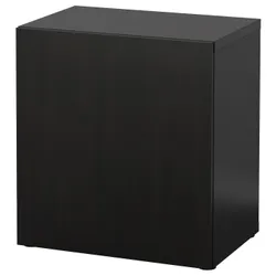 IKEA BESTÅ(990.469.52) шафа з дверима, чорно-коричневий / Lappviken чорно-коричневий