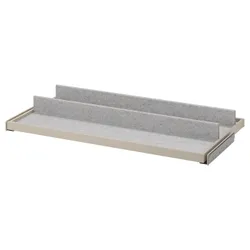 IKEA KOMPLEMENT(594.370.90) висувний піддон з вставкою для взуття, бежевий/світло-сірий
