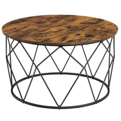 Круглий кавовий столик 80 см сучасний горище