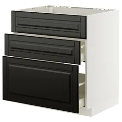 IKEA METOD / MAXIMERA(895.787.81) SZ ZL+3FR/2SZU, Biały/Bodbyn Black