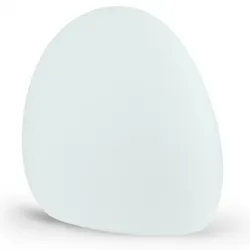 Для саду Зовнішній садовий світильник STONE Білий 1xE27 IP44 80x30см