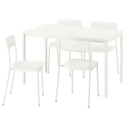 IKEA VIHALS / VIHALS(195.899.38) Стіл та 4 стільці, Білий білий/білий