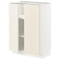 IKEA METOD(894.559.59) stj шафа / полиці / 2 двер, білий / Bodbyn крем