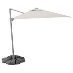 IKEA SVALÖN / IGGÖN(495.762.13) парасолька, висить з основою, світло -сірий -рог/темно -сірий
