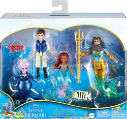 Набір з 4 ляльок "РУСАЛОНКА АРІЕЛЬ" + аксесуари HLX19