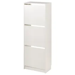 IKEA BISSA(105.302.59) тумба для взуття, 3 відділення, білий