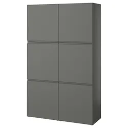 IKEA BESTÅ(495.081.44) комбінація з дверима, темно-сірий/Västerviken темно-сірий