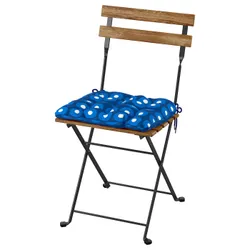 IKEA TÄRNÖ(995.761.83) крісло, сад, складний чорний/світло-коричневий/Klösan темно-синій