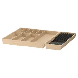 IKEA UPPDATERA(595.010.57) Лоток для столових приборів/від перегородків для ножів, яскравий бамбук