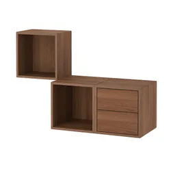 IKEA EKET(495.688.35) Поєднання підвісних шаф, горіх