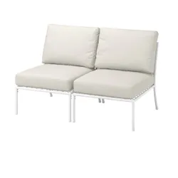 IKEA SEGERÖN(195.784.16) Диван на 2 людини, зовні, білий/бежевий/frösön/duvholmen бежевий