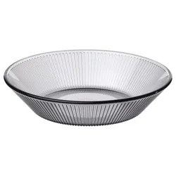 IKEA HAVSGÄDDA(206.074.13) глибока тарілка, смугастий візерунок/сірий
