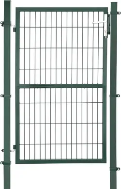 Садові ворота SONGMICS, садові двері, оцинкована сталь, двері на замок, 106 x 150 см (Ш x В), кругла труба, прямокутна труба,