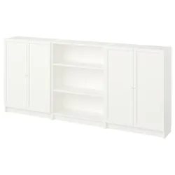 IKEA BILLY / OXBERG(194.835.88) поєднання полиць з дверцятами, білий