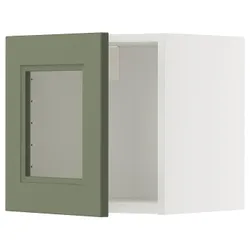IKEA METOD(395.176.67) шафа як двері/склянка, Biały/axstad gria -green